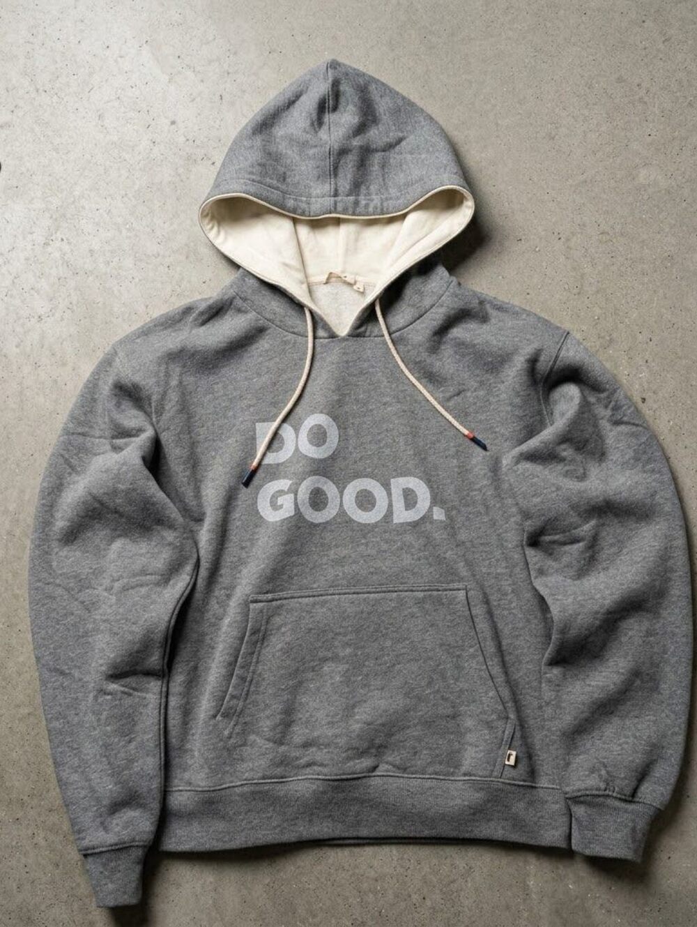 Cotopaxi Do Good Hoodie Grey Organic Cotton Pullover Gorpcore Granola Aesthetic